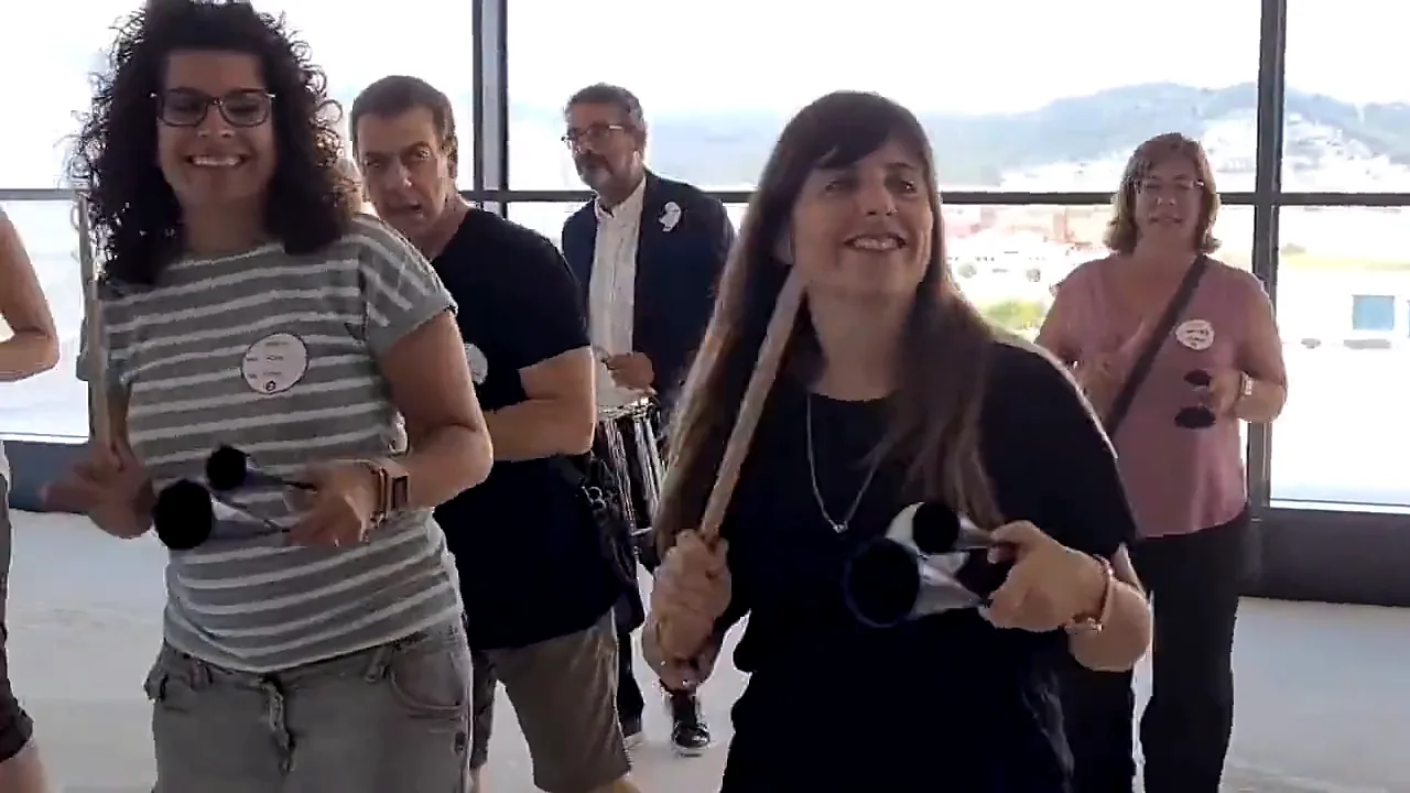 Batucada en una convención